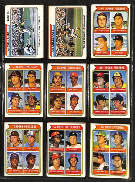 1974 Topps Baseball Complete Set w. Winfield RC PSA 5, Pete Rose PSA 5, Nolan Ryan PSA 4.5