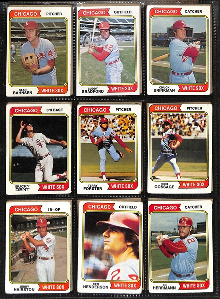 1974 Topps Baseball Complete Set w. Winfield RC PSA 5, Pete Rose PSA 5, Nolan Ryan PSA 4.5