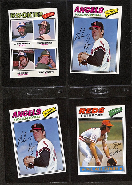 Lot of (3) 1977 Topps Baseball Near Complete Sets