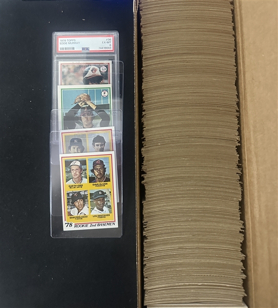 1978 & 1979 Topps Baseball Near Complete/Complete Sets w. 1978 Eddie Murray PSA 6 