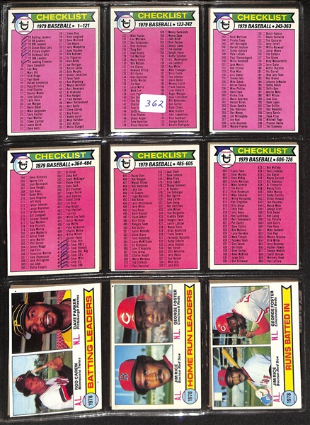 1978 & 1979 Topps Baseball Near Complete/Complete Sets w. 1978 Eddie Murray PSA 6 