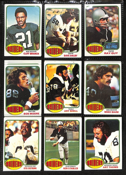 Lot of (350+) 1976 Topps Football Cards w. Jack Lambert & Randy White Rookie Cards