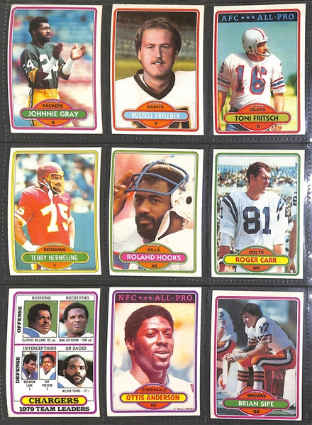 1980 Topps Football Complete Set of 528 Cards w. Phil Simms Rookie Card