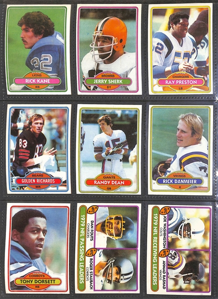 1980 Topps Football Complete Set of 528 Cards w. Phil Simms Rookie Card