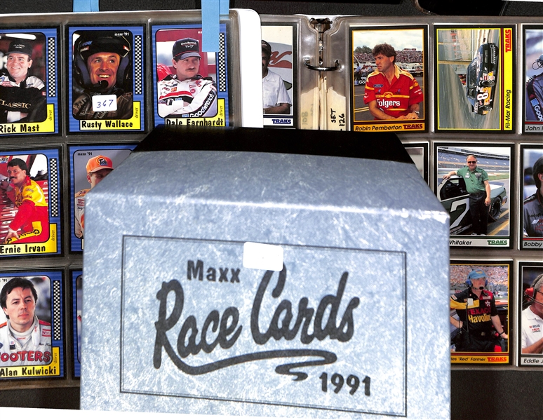 Lot of (2) 1991 Maxx NASCAR Racing Sets & (1) 1991 Traks NASCAR Set