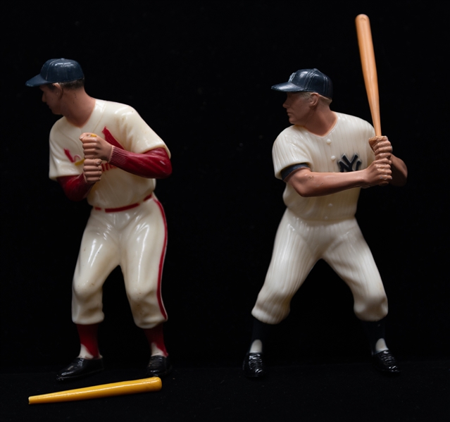 (2) Original Late 1950s Hartland Figurines - Mickey Mantle & Stan Musial