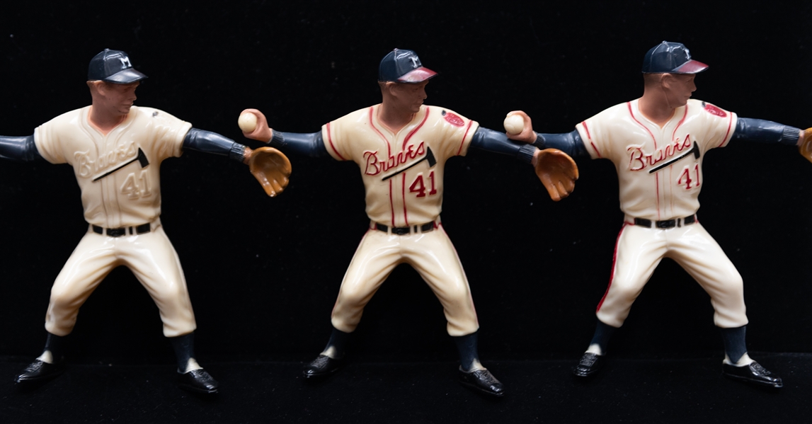 (5) Original Late 1950s Hartland Figurines - (2) Nellie Fox & (3) Eddie Mathews