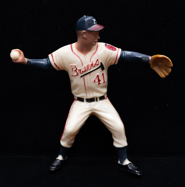 (5) Original Late 1950s Hartland Figurines - (2) Nellie Fox & (3) Eddie Mathews