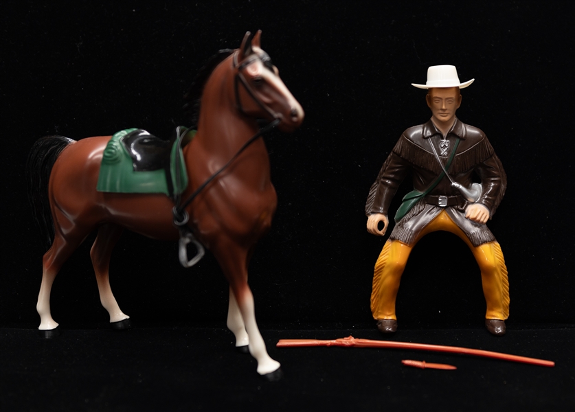 Late 1950s Jim Bowie Hartland Figurine in Original Box w. All Accessories