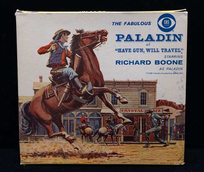 Late 1950s Paladin Hartland Figurine in Original Box w. All Accessories