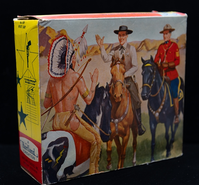 Late 1950s Wyatt Earp Hartland Figurine in Original Box w. All Accessories & Pamphlet