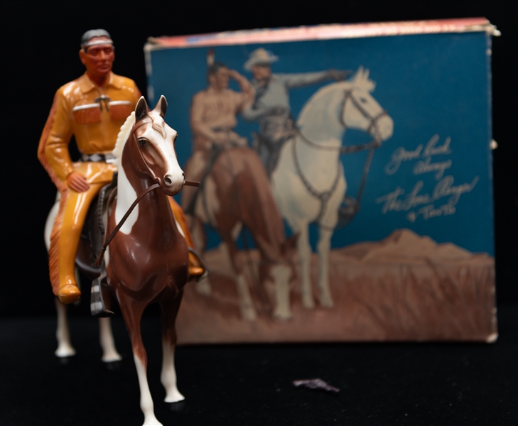  Late 1950s Hartland Tonto Figurine in Original Box w. Most Accessories