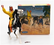  Late 1950s Hartland Cochise Apache Chief Figurine in Original Box w. Most Accessories