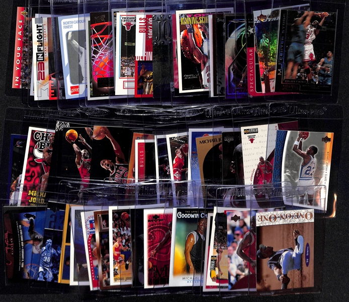 Lot of (45+) Michael Jordan Cards inc. Inserts and More - Topps Finest, Upper Deck, SkyBox, Topps, Fleer, +