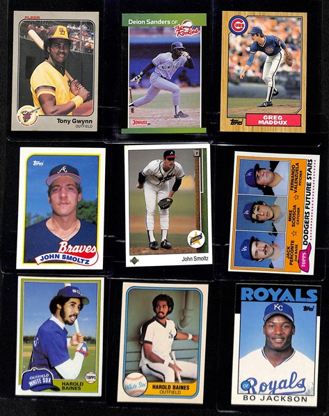 Lot of (50+) 1980s Baseball Rookie Cards inc. Don Mattingly, Kirby Puckett, Mark McGwire, Ryne Sandberg, Wade Boggs, (2) Darryl Strawberry, +