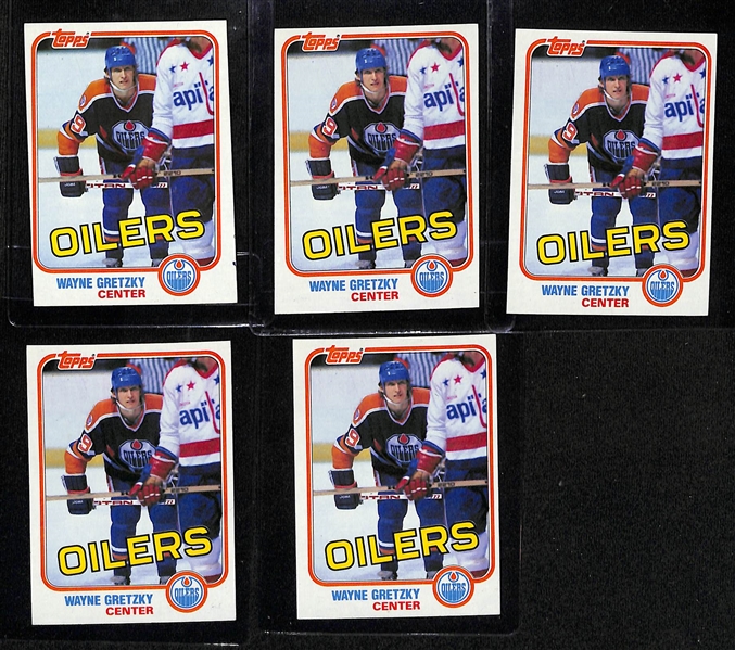 Lot of (19) Wayne Gretzky Cards inc. (5) 1981-82 Topps, 1980-81 Topps Team Leaders, (3) 1980-81 Topps Record Breakers, +