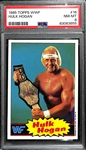 1985 Topps WWF Hulk Hogan #16 Rookie Card Graded PSA 8