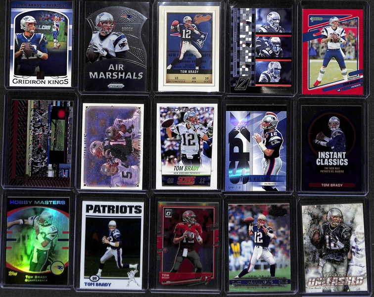 Lot of (150+) Tom Brady Cards w/ Inserts, Parallels, and Chrome