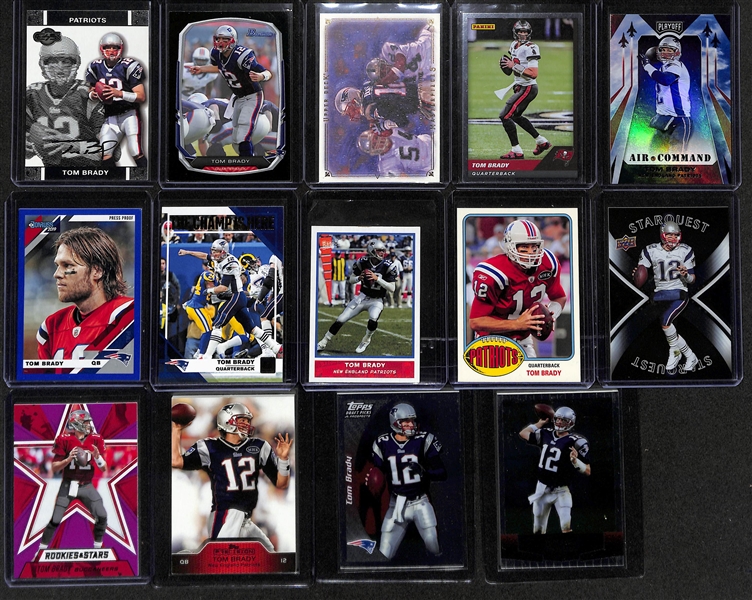 Lot of (150+) Tom Brady Cards w/ Inserts, Parallels, and Chrome