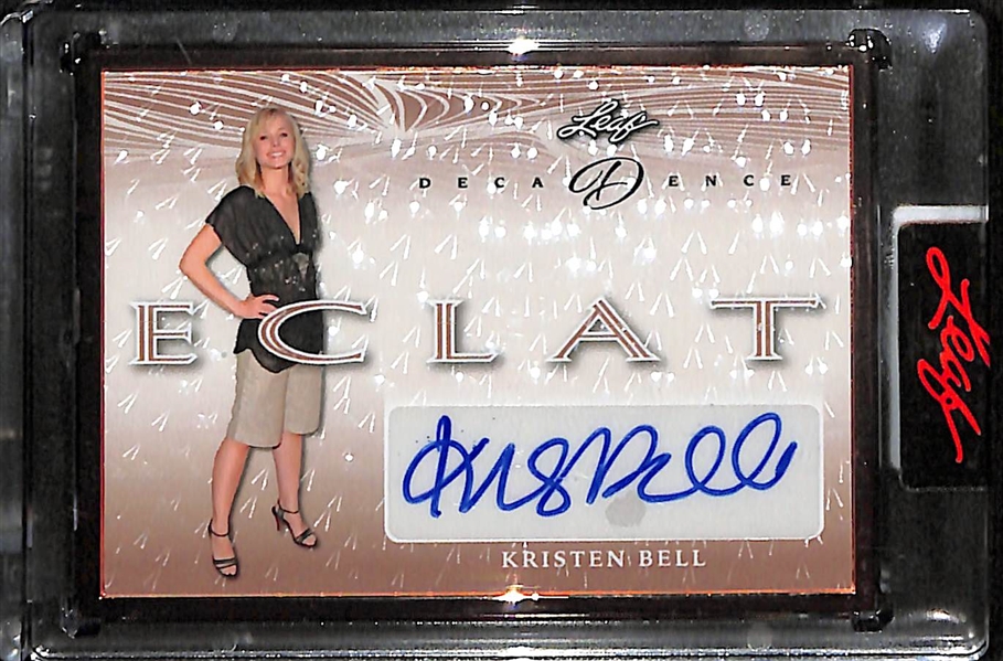 2023 Leaf Pop Century Decadence Actress Kristen Bell Eclat Autograph Card (#/10)