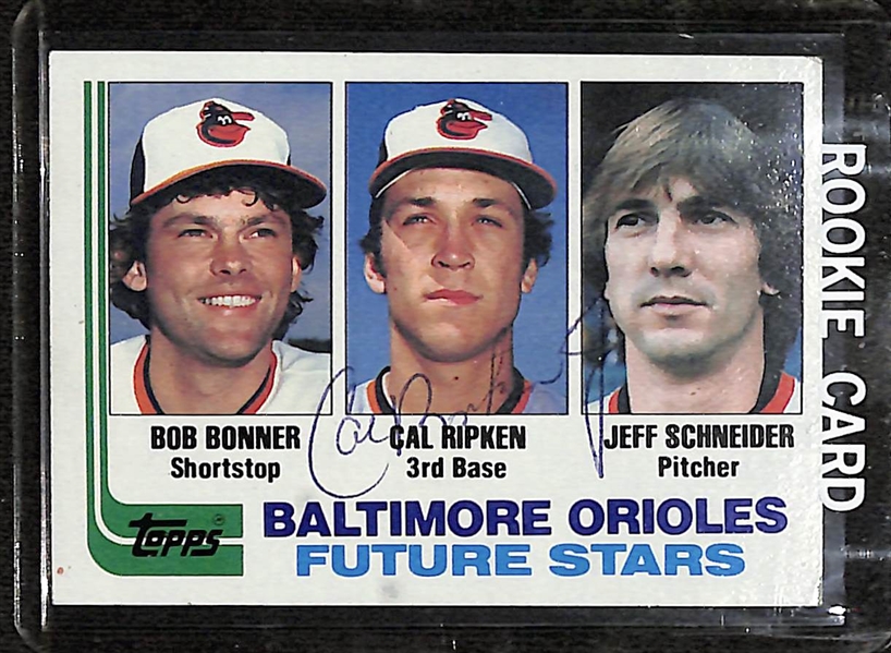 1982 Topps Cal Ripken #21 Signed Rookie Card (JSA Auction Letter)