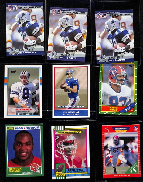 Lot Detail - Lot of (19) Retired Football Legend Rookie Cards inc ...