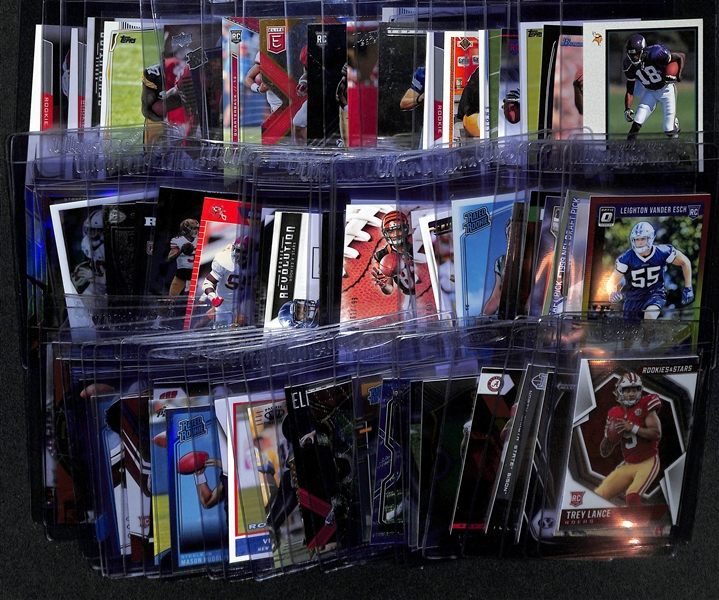 Lot of (70) Football Rookie Cards inc. Randy Moss, (2) DeAndre Hopkins, Odell Backham Jr, Calvin Johnson, +