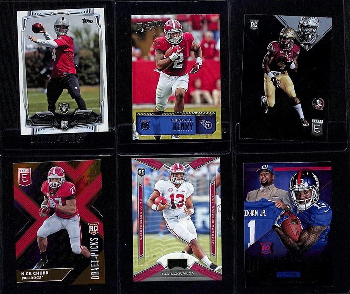 Lot of (70) Football Rookie Cards inc. Randy Moss, (2) DeAndre Hopkins, Odell Backham Jr, Calvin Johnson, +