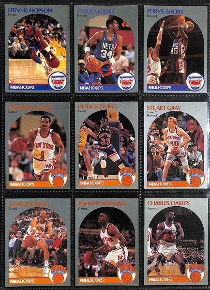 Mixed Lot of Sports Cards inc. 1952 Topps Official Reprint Partial Set, 1989-90 NBA Hoops Series 1 Complete Set, +