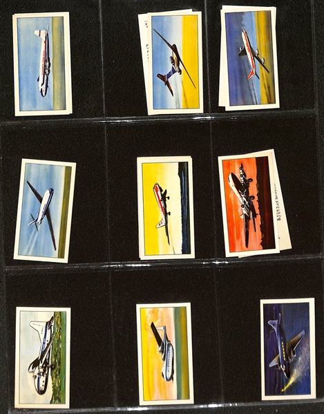 1963 Modern Transport Partial Set (44 of 50 Cards) by Sweet Cigarettes