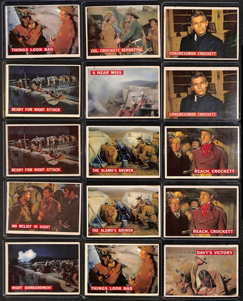 Lot of (65) Assorted 1956 Topps Davy Crockett Orange Back Cards