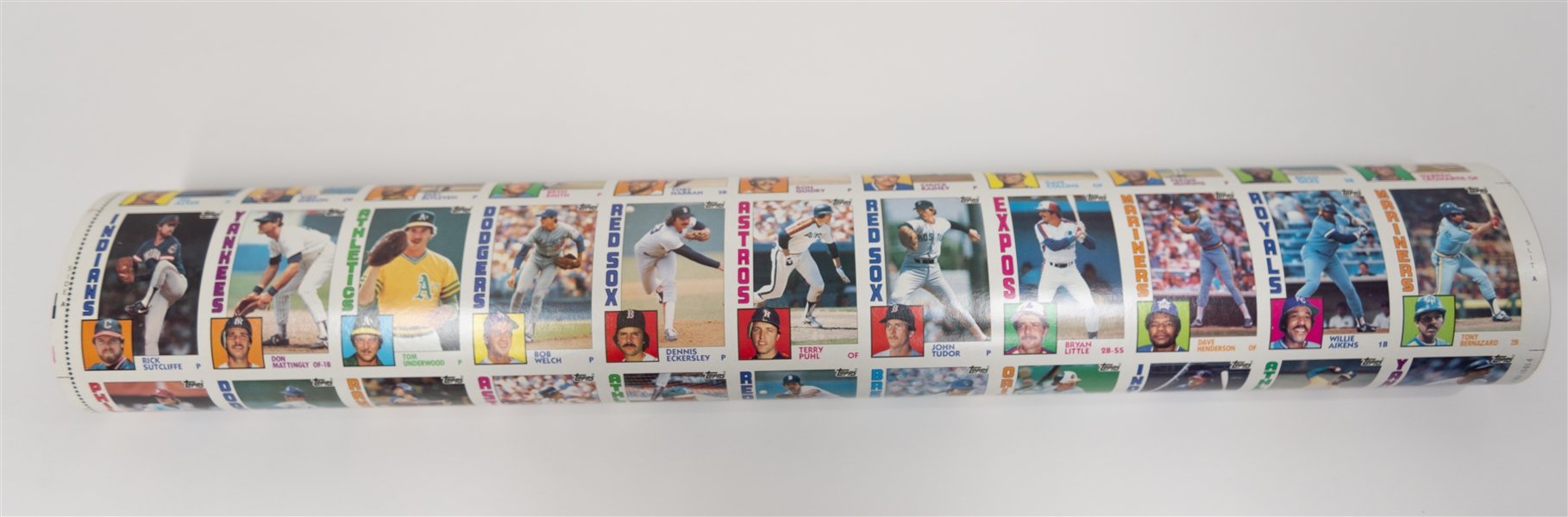 1984 Topps Baseball Uncut Sheet w. Don Mattingly Rookie, Darryl Strawberry Rookie, Mike Schmidt, Nolan Ryan, More