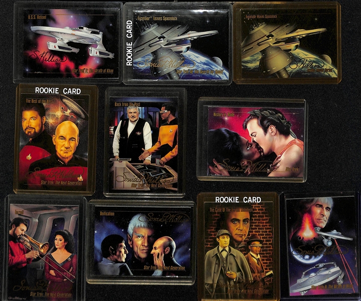 Lot of (20) Sonia B Hillios Signed Star Trek Tradings Cards (JSA Auction Letter)