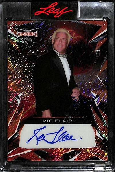 2023 Leaf Vibrance Ric Flair Autograph Tiger Stripe (#/6)