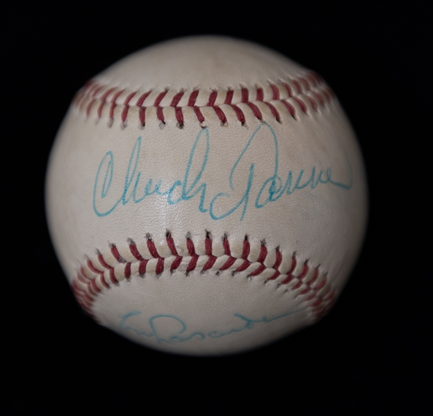 Legendary Managers Signed Baseball - Tommy Lasorda & Chuck Tanner (JSA COA)