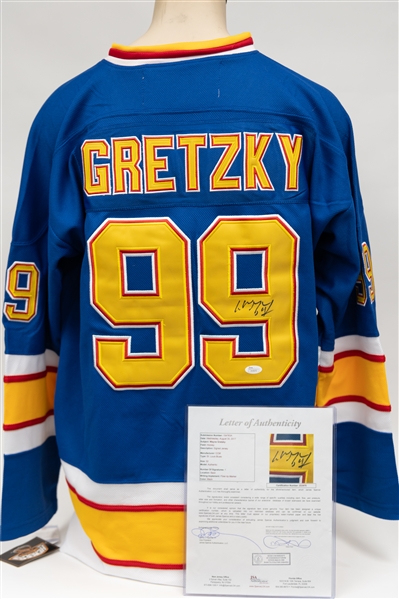 Wayne Gretzky Signed CCM Vintage Authentic St. Louis Blue Jersey (w. JSA Full Letter of Authenticity)