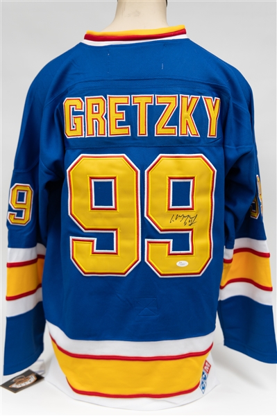 Wayne Gretzky Signed CCM Vintage Authentic St. Louis Blue Jersey (w. JSA Full Letter of Authenticity)