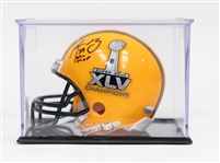 Aaron Rodgers Signed Green Bay Packers Super Bowl XLV Mini Helmet (Steiner COA) w. "SB XLV MVP" Inscription