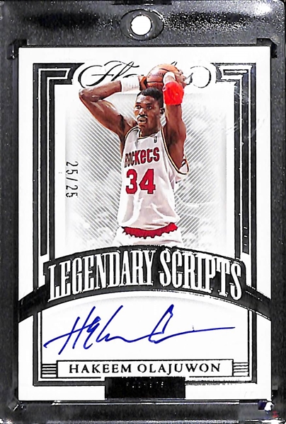 2021-22 Flawless Hakeem Olajuwon Legendary Scripts Autograph (#/25)