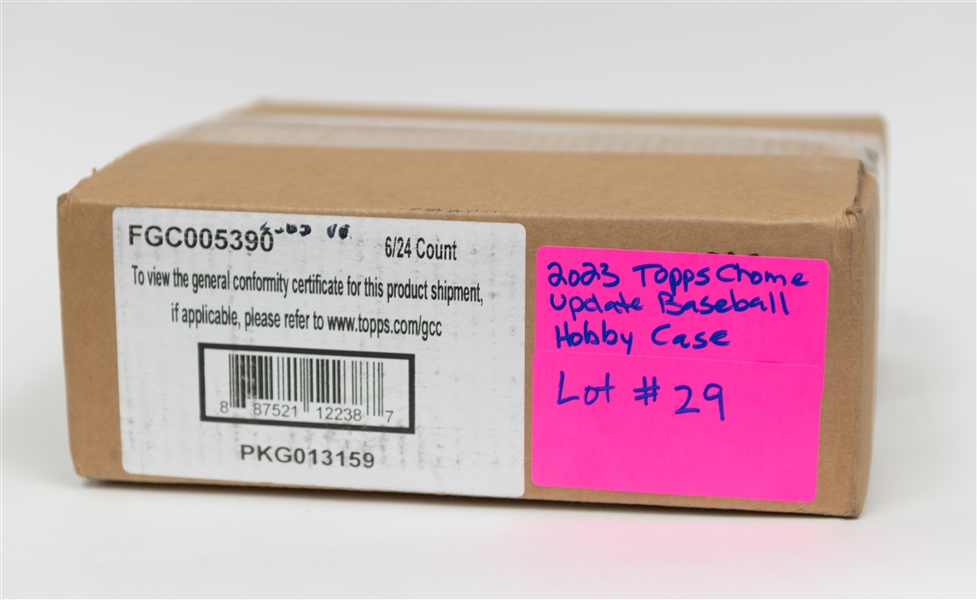 2023 Topps Chrome Update Baseball Hobby Case (Sealed) - Includes 6 Sealed Hobby Boxes of 2023 ToppsChrome Update Baseball