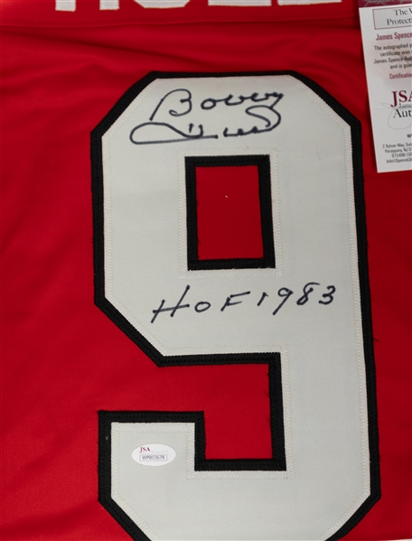 Lot of (2) Bobby Hull Signed Jerseys (Chicago Blackhawks and Winnipeg Jets) - Both w. JSA COA