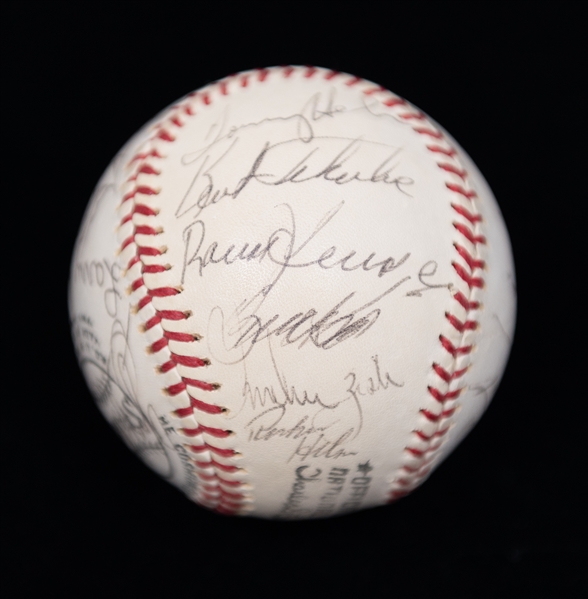 Circa 1976 Pittsburgh Pirates Team Signed Baseball (27 Autographs) Inc. Parker, Stargell, Murtaugh, Jerry Reuss, Tekulve, + (JSA Auction Letter)