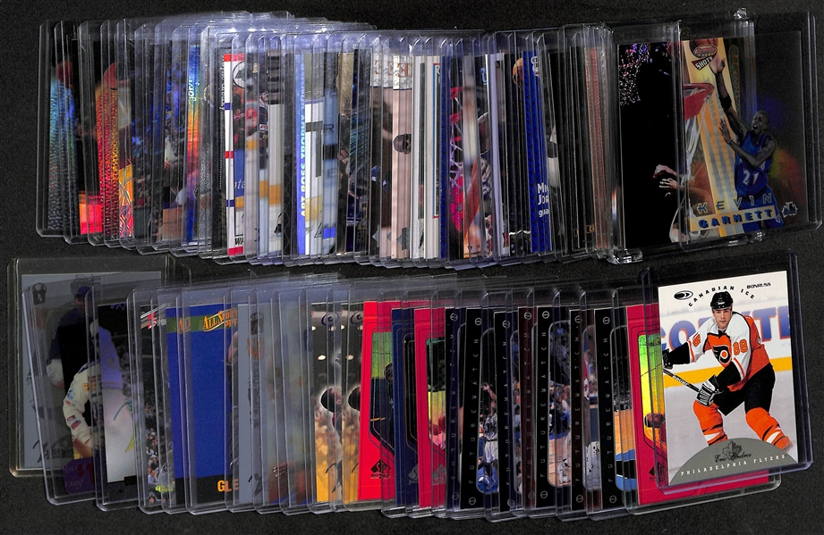 Lot of (60+) Sports Cards with Refractors, Michael Jordan, Wayne Gretzky, +