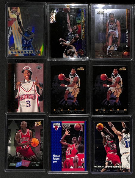 Lot of (60+) Sports Cards with Refractors, Michael Jordan, Wayne Gretzky, +