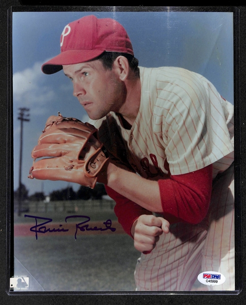 Lot of (20) Baseball Autographs Inc. Tony Gwynn, Don Zimmer, R. Santo, Doby/Garvey/Fingers, Gibson/Trammel/Parrish, Rhodes/Podres/Larsen, Roberts, + (JSA Auction Letter)