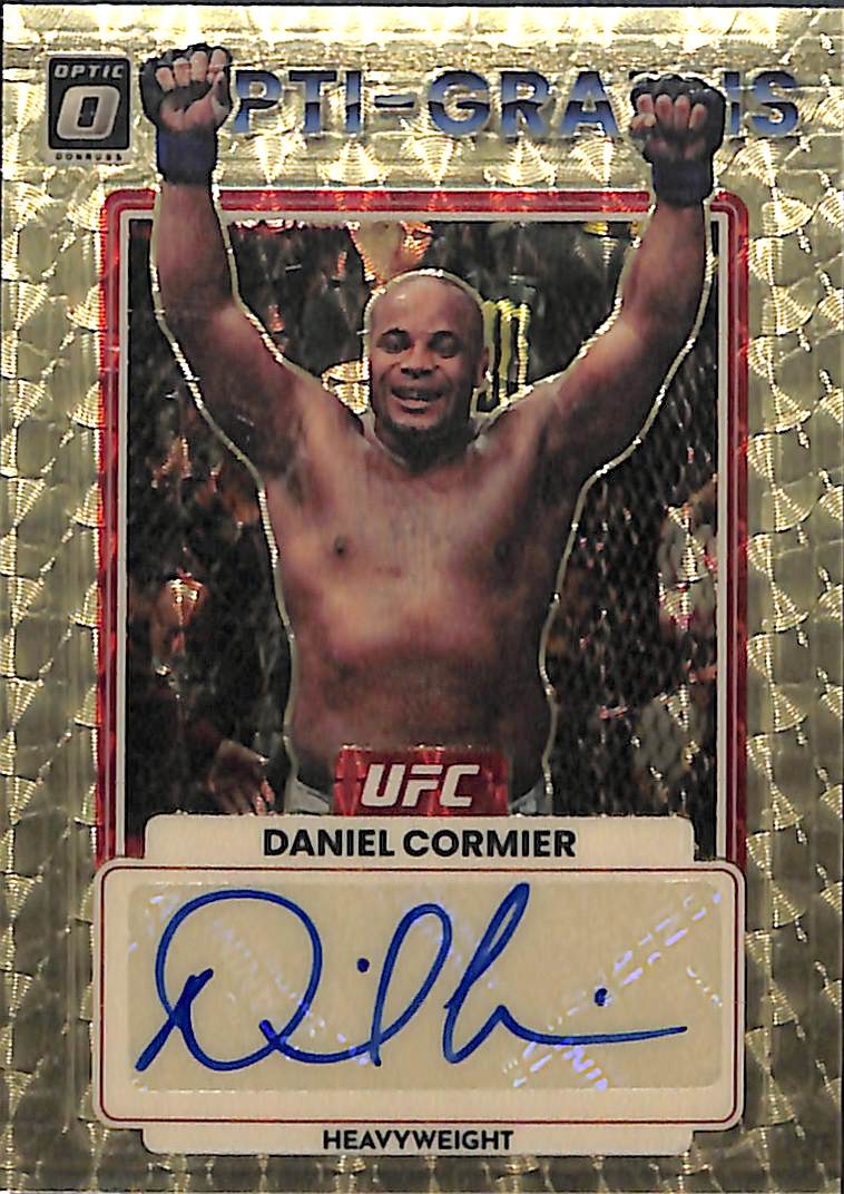 Lot Detail 2023 Donruss Optic UFC Daniel Cormier Autograph Gold Vinyl 1/1