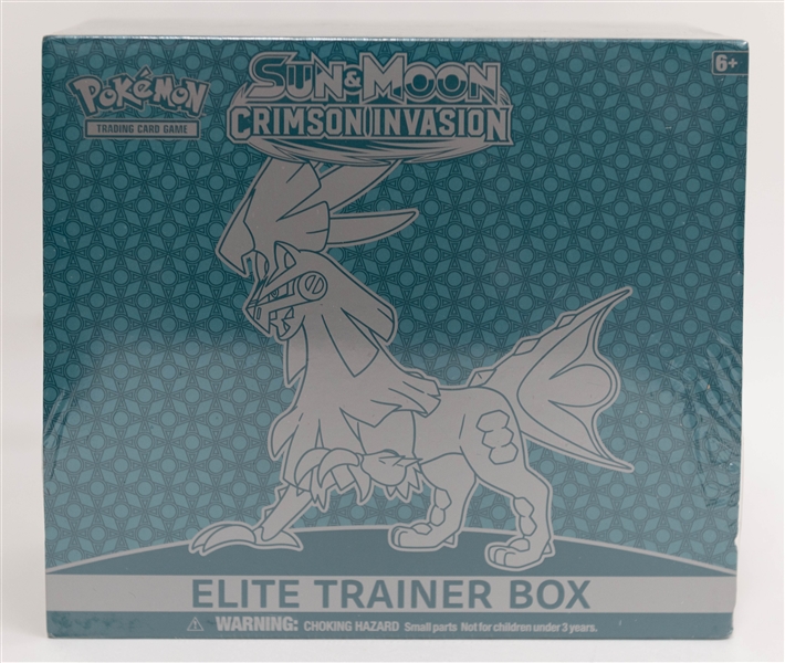  Lot of (24) Sealed Pokemon Packs & Pokemon Sun and Moon Crimson Invasion Elite Trainer Box