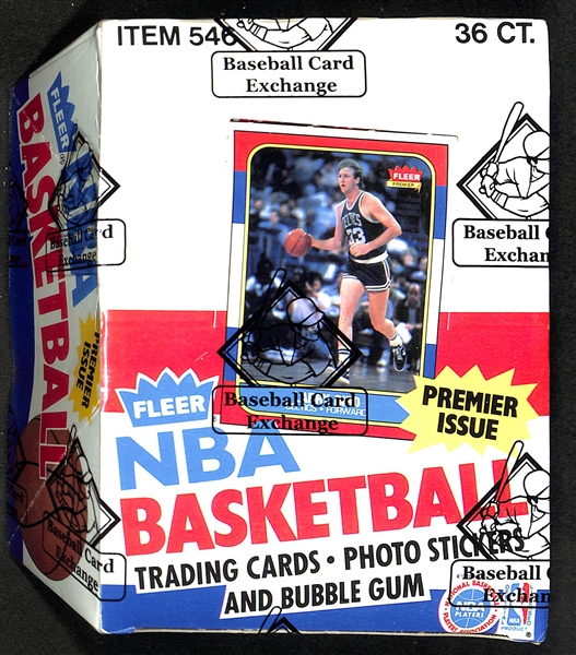 1986-87 Fleer Basketball Unopened Wax Box (Original Box & Packs as Issued By Fleer) - Includes (3) Michael Jordan Rookie Stickers - BBCE Sealed and Letter of Authenticity - High Graded & Original...