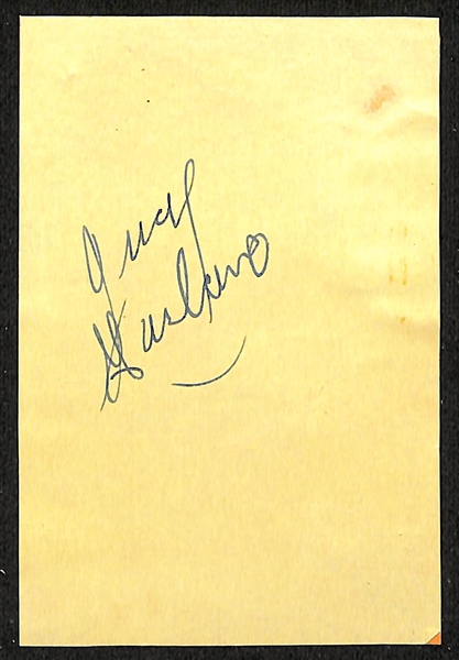Judy Garland (The Wizard of Oz) Signed Cardboard Cut (Full JSA Letter of Authenticity)