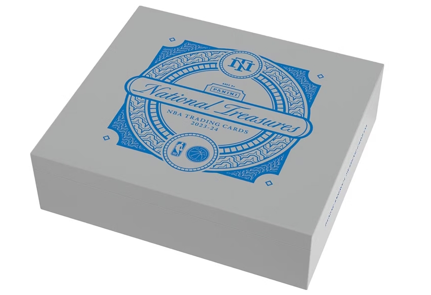 2023-24 Panini National Treasures NBA Basketball Sealed Wax Box (4 autos, 4 relic, & 1 printing plate) w. Wemby chase